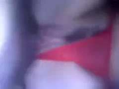Hairy cunt was deeply penetrated by her lover's little knob.
